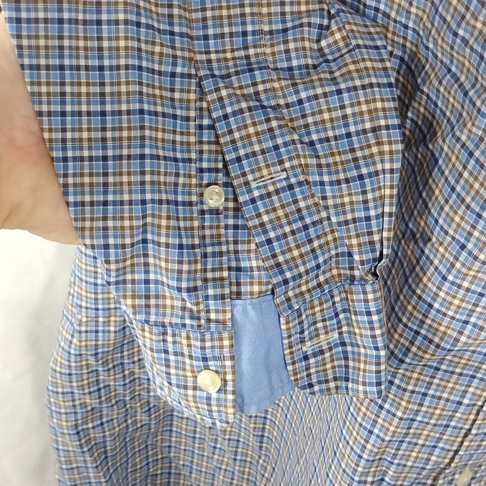 Ralph Lauren Plaid Shirt Men's 2XB Big‎ Long Sleeve Shirt Stretch Cotton Pony - Picture 9 of 14